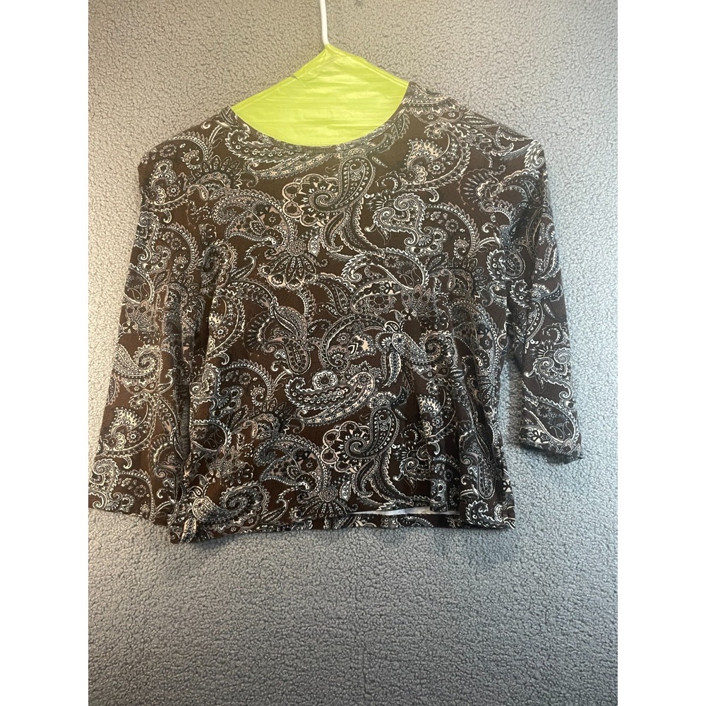 ST JOHN'S BAY womens Tee XL 100% Cotton